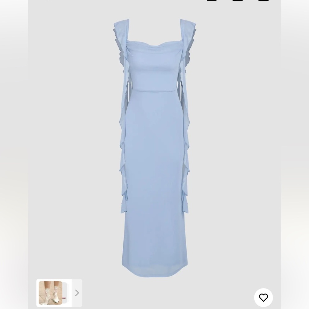 Elegant Blue Women's Dress
